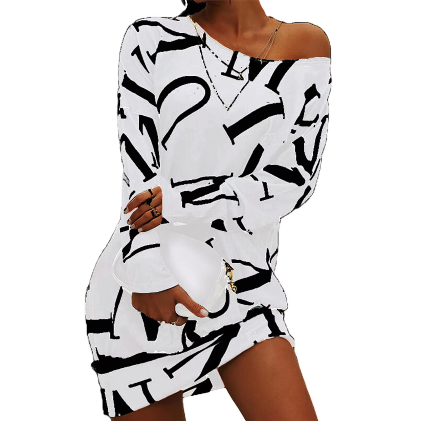 Outfit Letters Print Long Sleeve Top Spring Women Blouse Pants Tracksuit for Sports