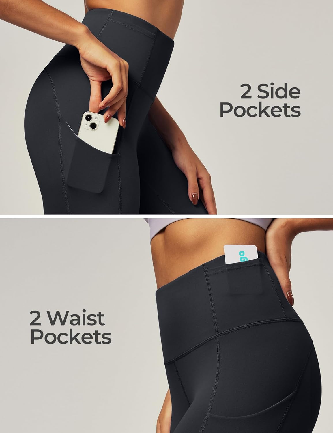 Leggings with Pockets for Women High Waisted Yoga Pants for Women Butt Lifting Workout Leggings for Women with 4 Pockets