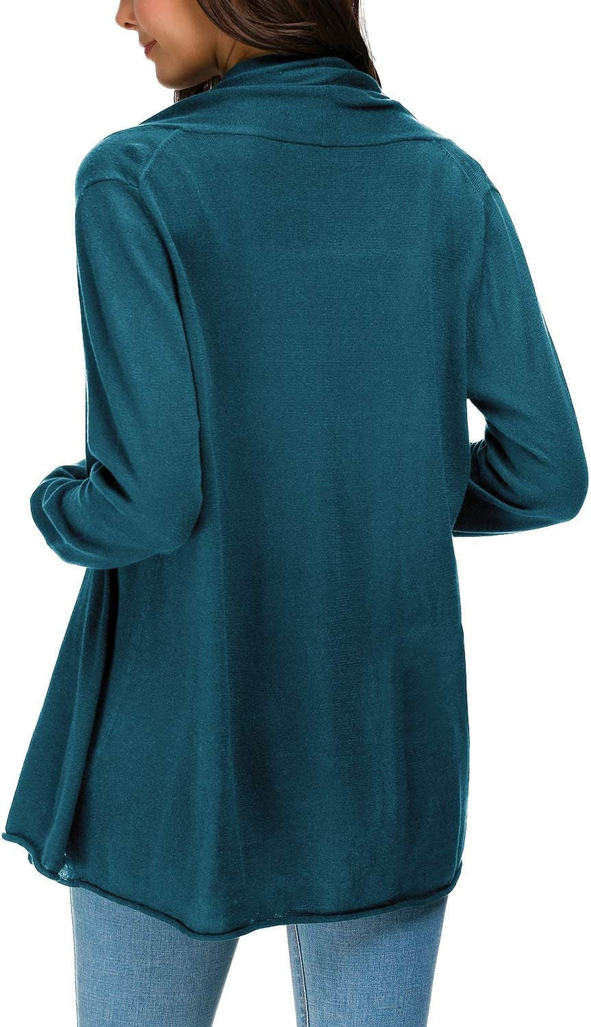 Women'S Long Sleeve Open Front Casual Thin Cardigan